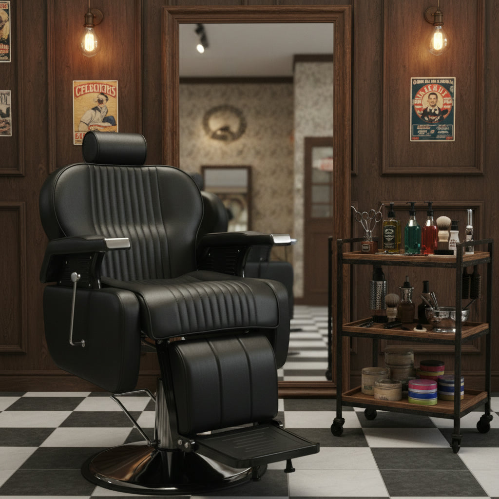 Dexmalle Heavy Duty Reclining Barber Chair