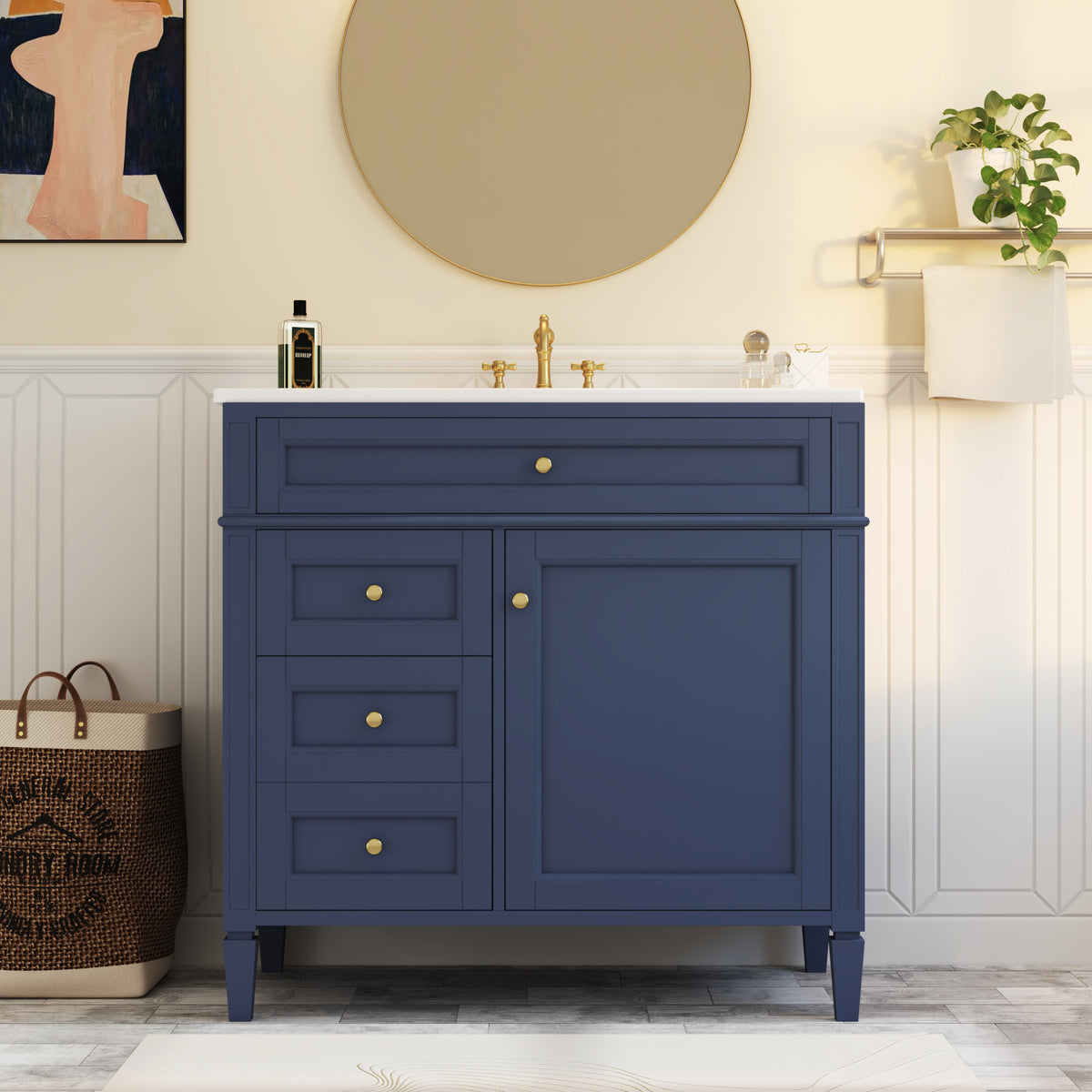 Dexmalle 36'' Bathroom Vanity with Top Sink