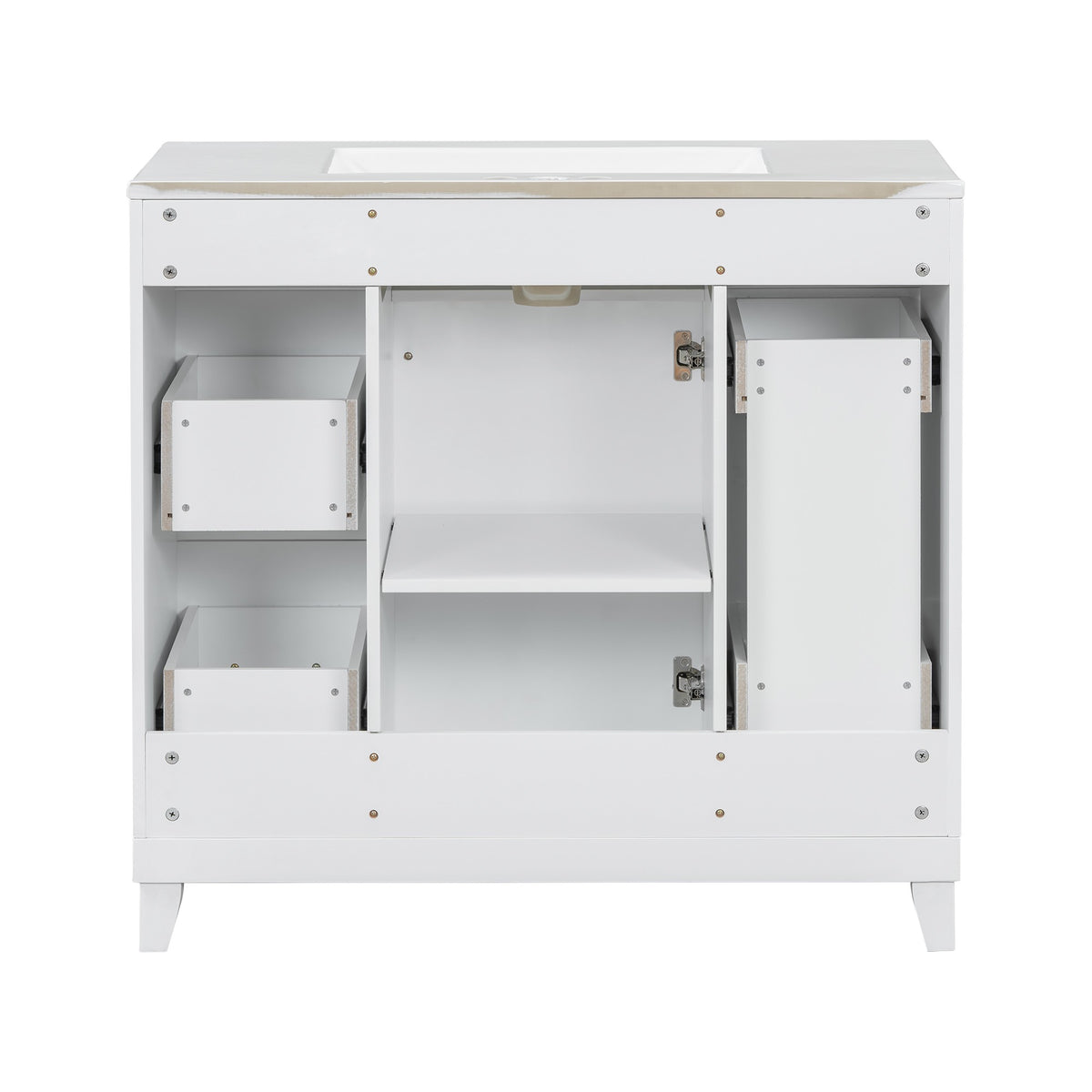 Dexmalle 36" Bathroom Vanity with Ceramic Sink