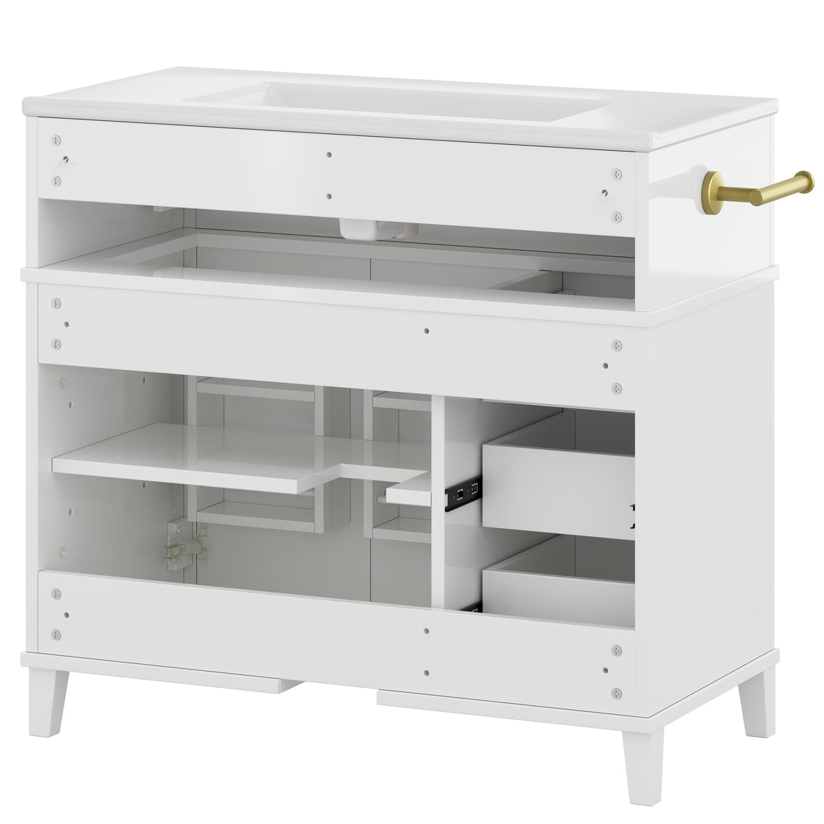 Dexmalle 36 Inch Elegant Modern Bathroom Vanity with Sink