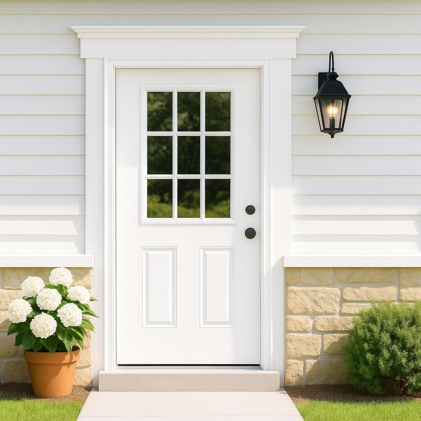 Dexmalle Left Hand Inswing 36 x 80 Fiberglass Entry Door