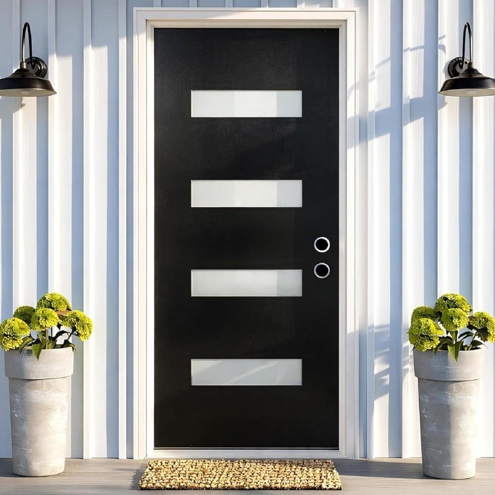 Dexmalle Left Hand 36 x 80 Fiberglass Entry Door with Brickmould
