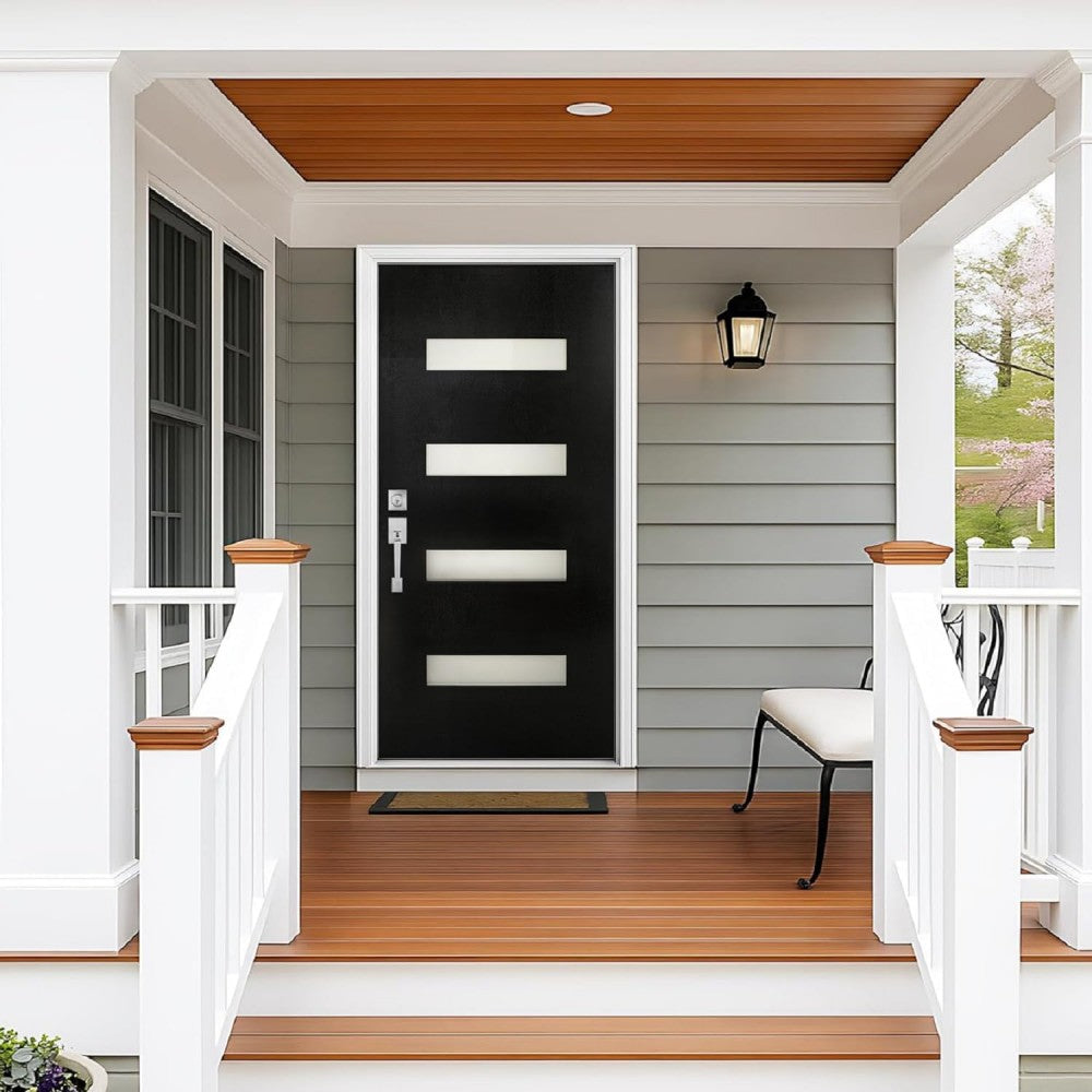 Dexmalle Right Hand 36 x 80 Fiberglass Entry Door with Brickmould