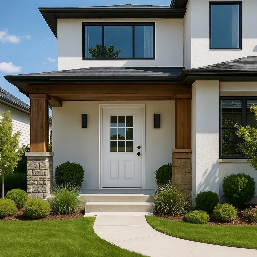 Dexmalle Left Hand Inswing 36 x 80 Fiberglass Entry Door