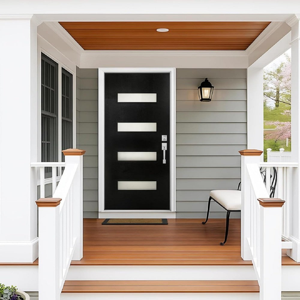 Dexmalle Left Hand 36 x 80 Fiberglass Entry Door with Brickmould