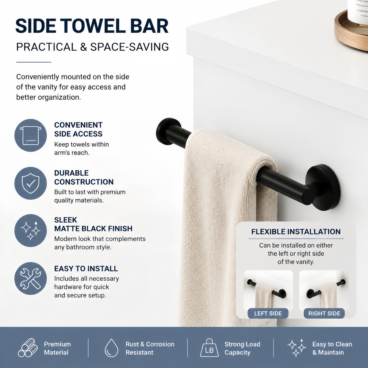 Dexmalle 36 Inch White Bathroom Vanity with Sink
