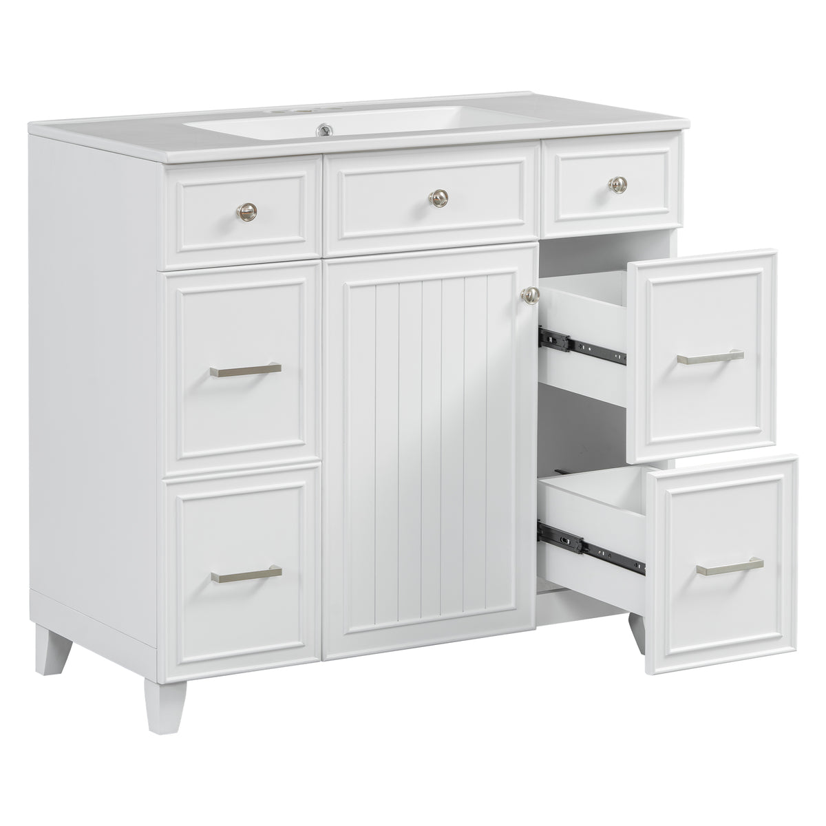 Dexmalle 36" Bathroom Vanity with Ceramic Sink