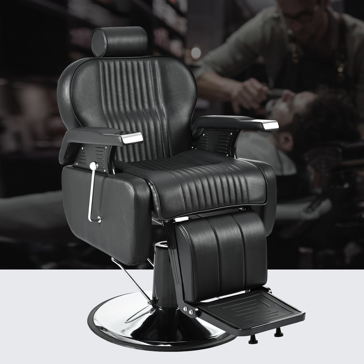Dexmalle Heavy Duty Reclining Barber Chair