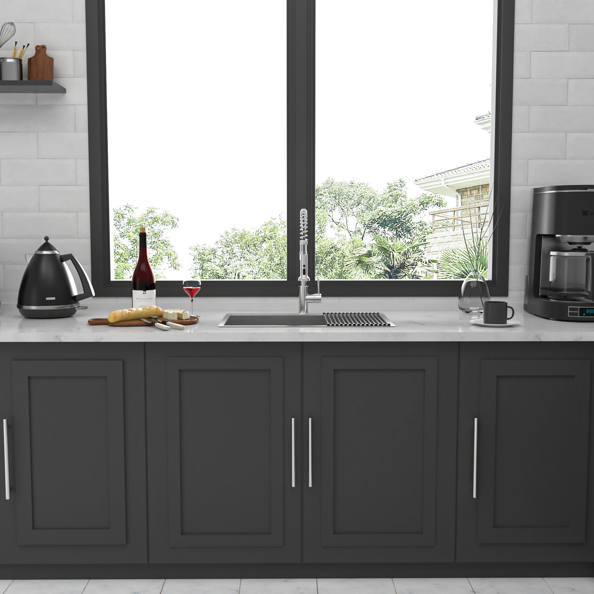Dexmalle 33 x 22 x 9 inch Kitchen Sink Drop