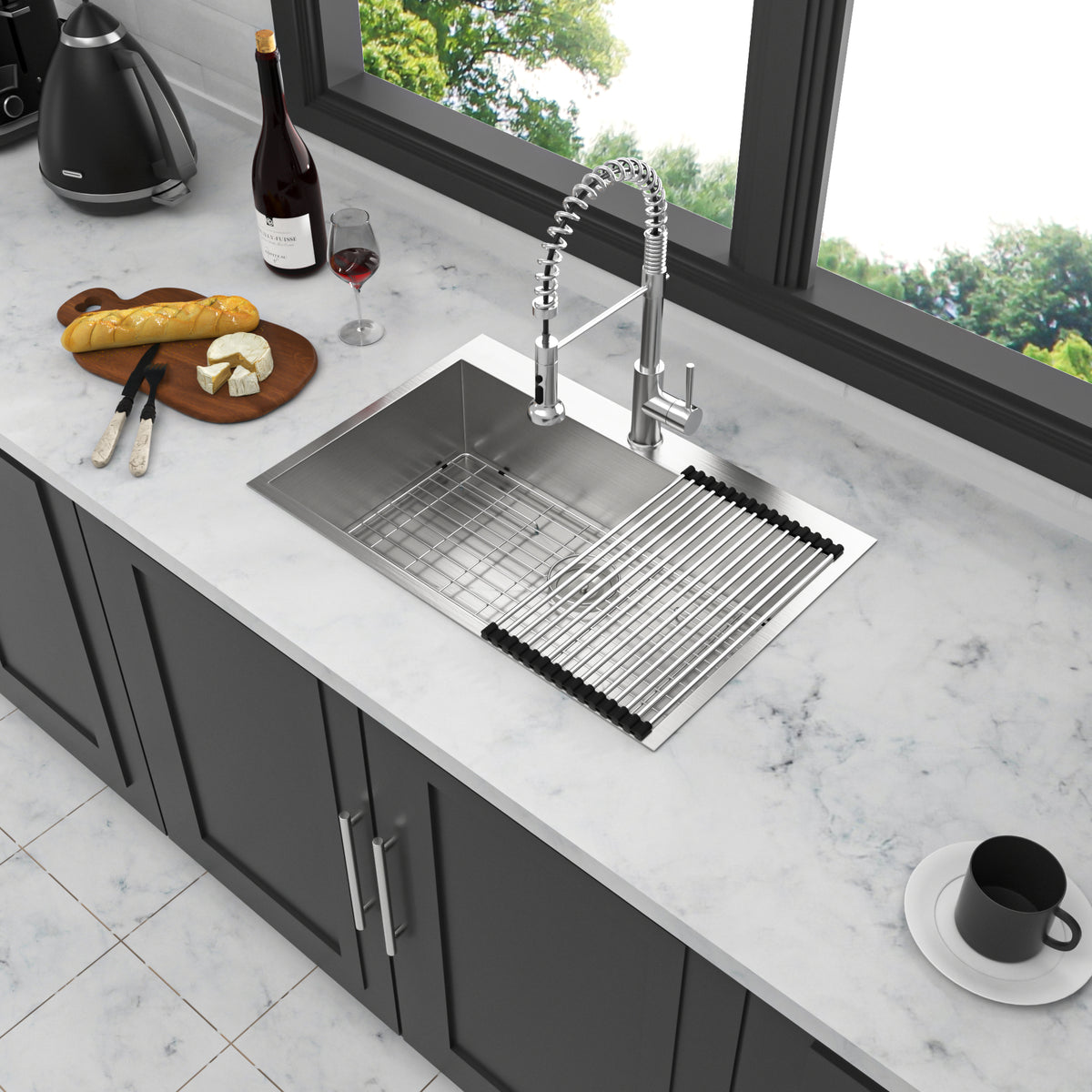 Dexmalle 33 x 22 x 9 inch Kitchen Sink Drop