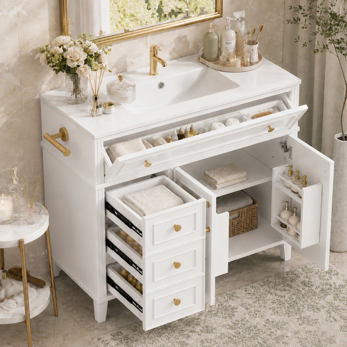 Dexmalle 36 Inch Elegant Modern Bathroom Vanity with Sink