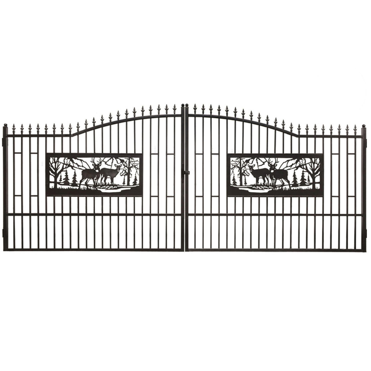 Dexmalle 20FT x 7FT Heavy-Duty Bi-Parting Iron Gate