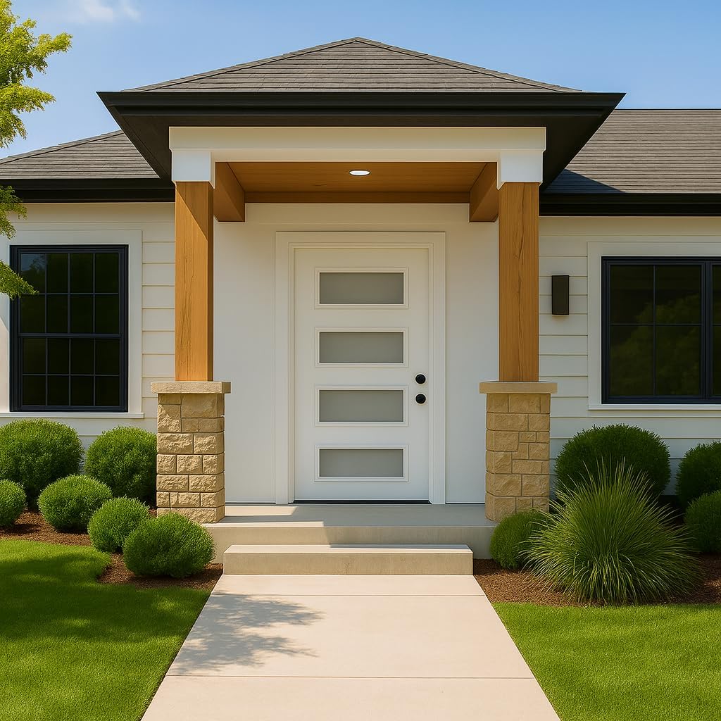 Dexmalle Left Hand Inswing 36 x 80 Fiberglass Entry Door