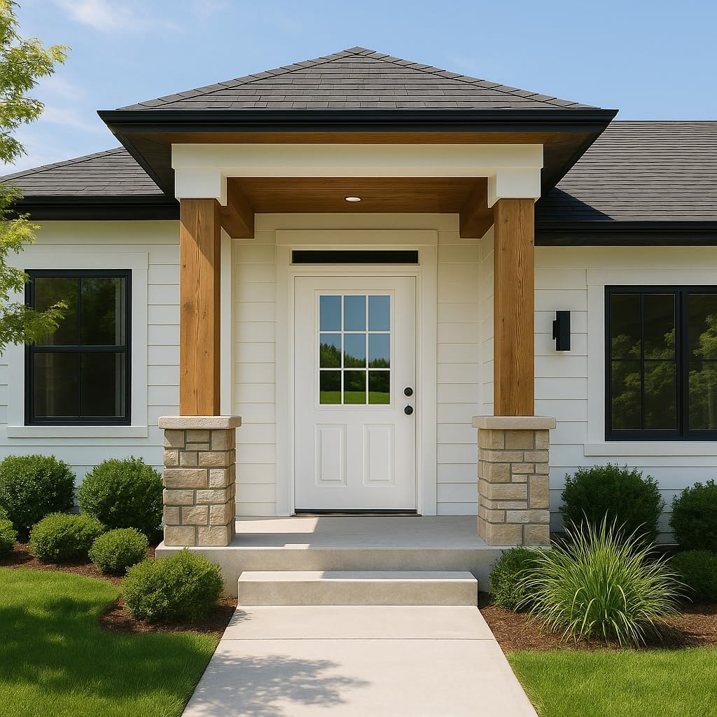 Dexmalle Left Hand Inswing 36 x 80 Fiberglass Entry Door