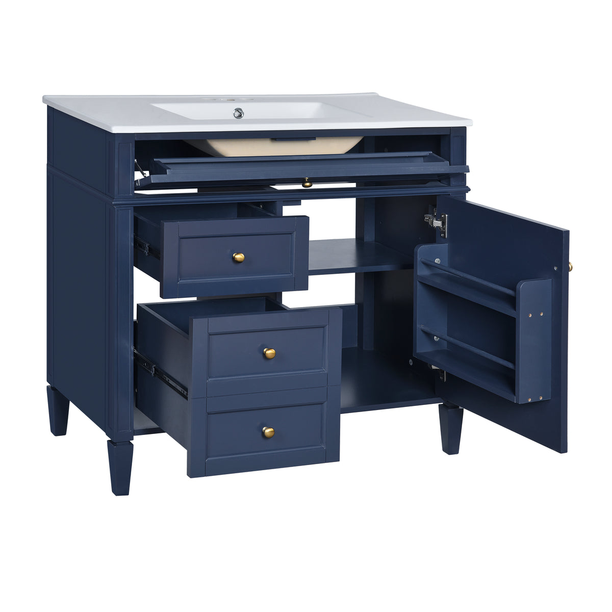 Dexmalle 36'' Bathroom Vanity with Top Sink