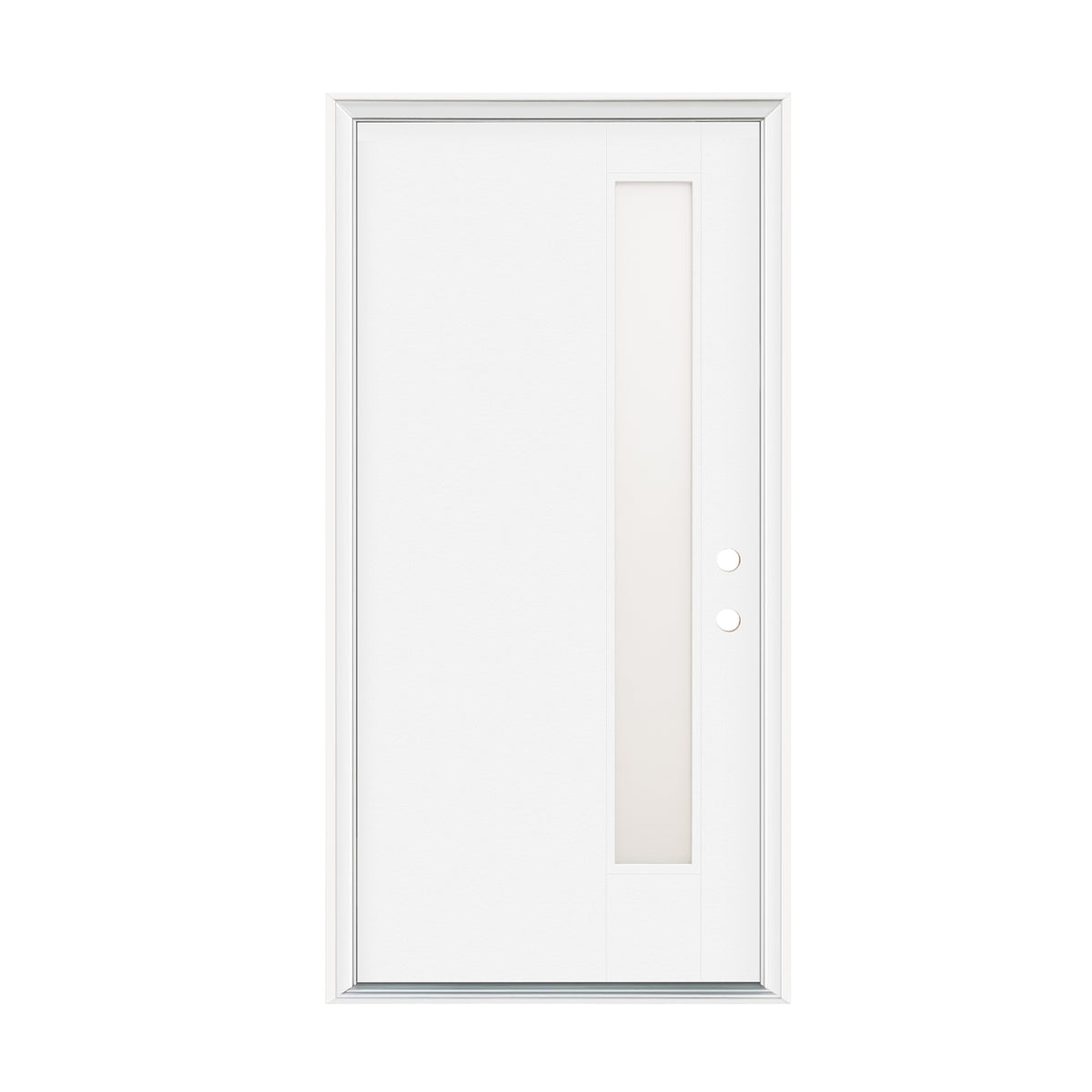 Dexmalle 36"x80" Fiberglass Front Door with White 4-9/16" PVC Frame,Left-Hand Inswing Exterior Door