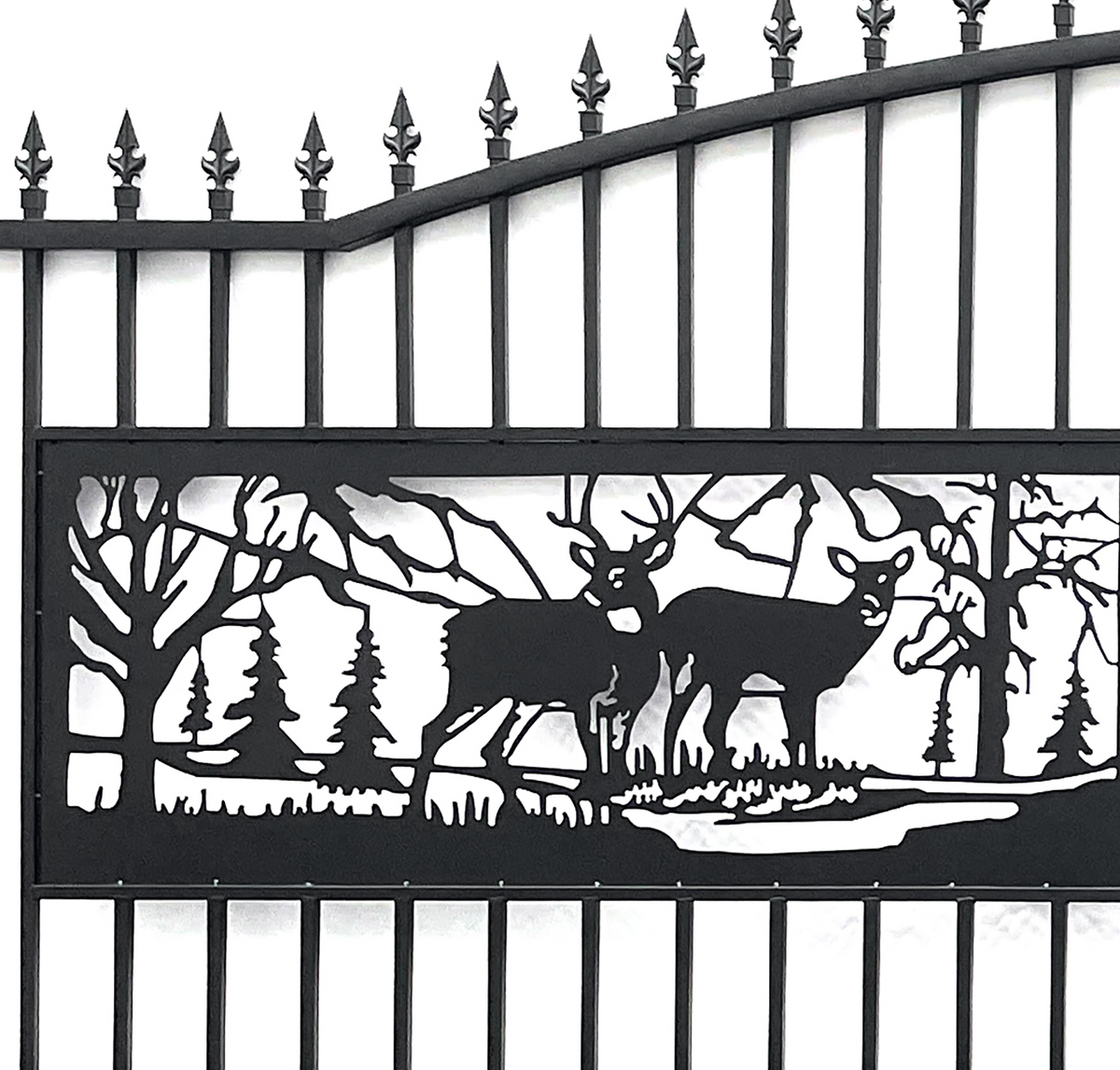 Dexmalle 20FT x 7FT Heavy-Duty Bi-Parting Iron Gate