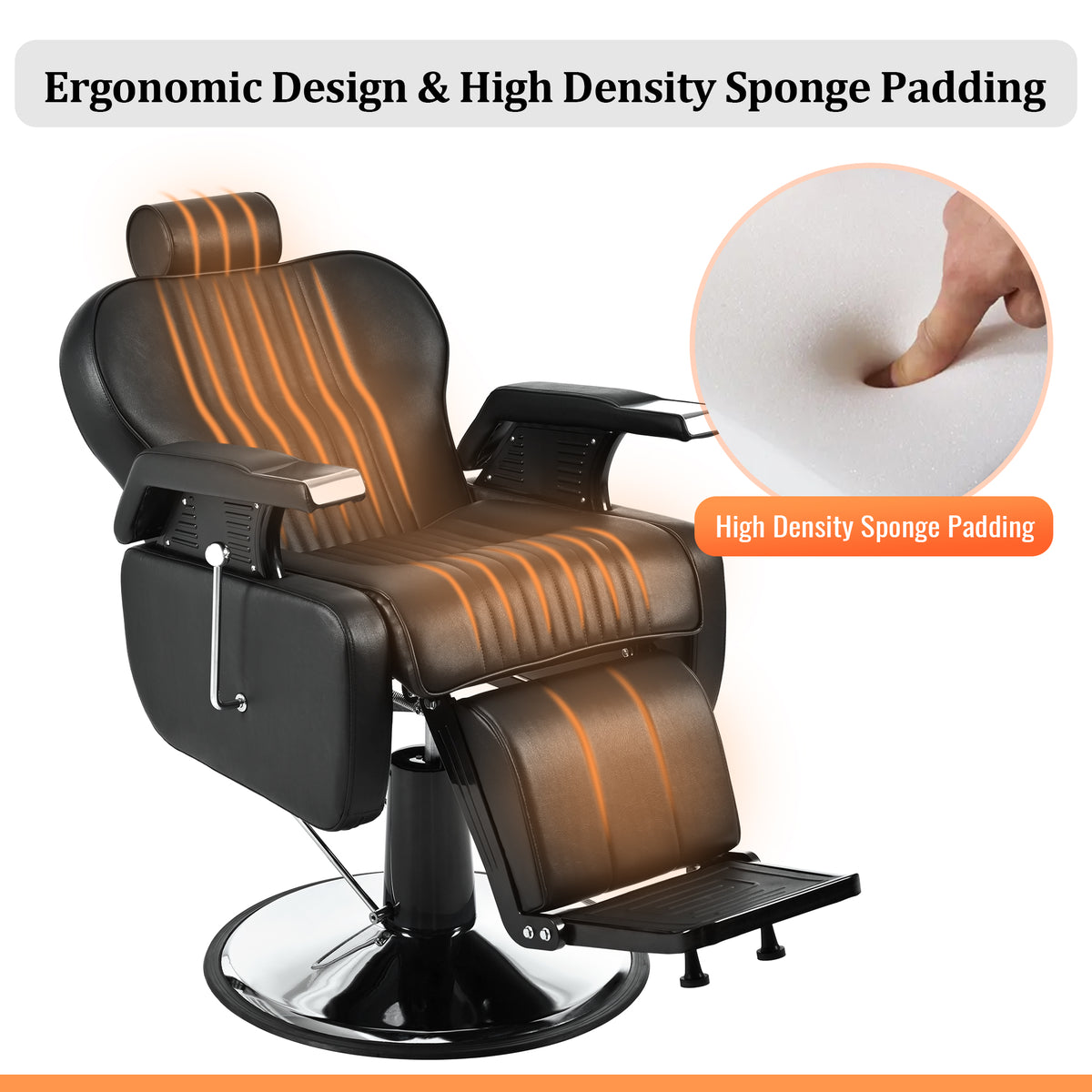 Dexmalle Heavy Duty Reclining Barber Chair