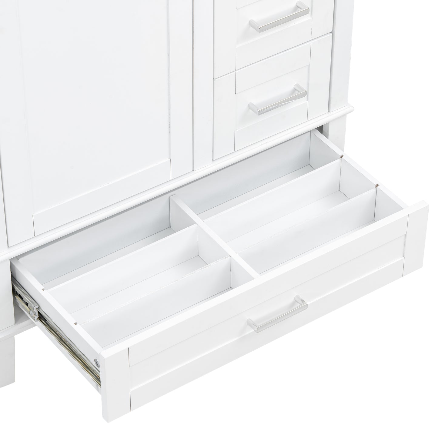 Dexmalle 30-in White Modern Freestanding Single Sink Bathroom Vanity with Ceramic Sink