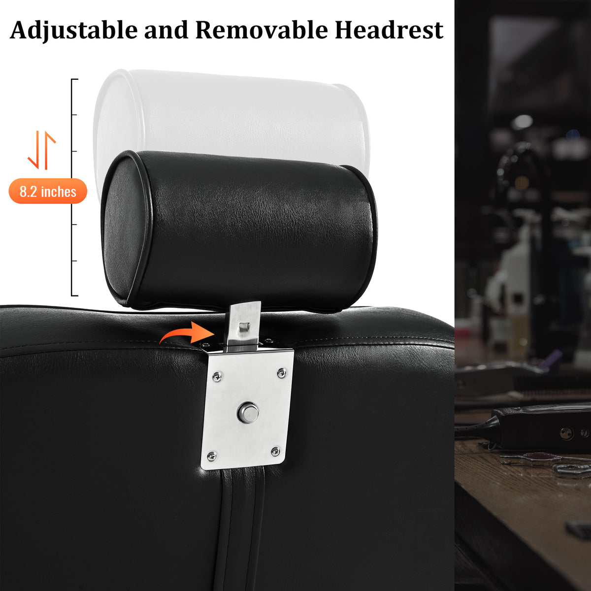 Dexmalle Heavy Duty Reclining Barber Chair