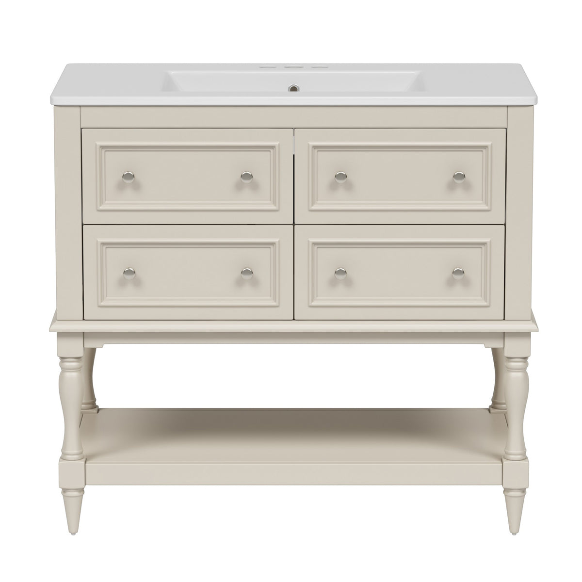 Dexmalle 36" Bathroom Vanity Cabinet with Sink Combo Set
