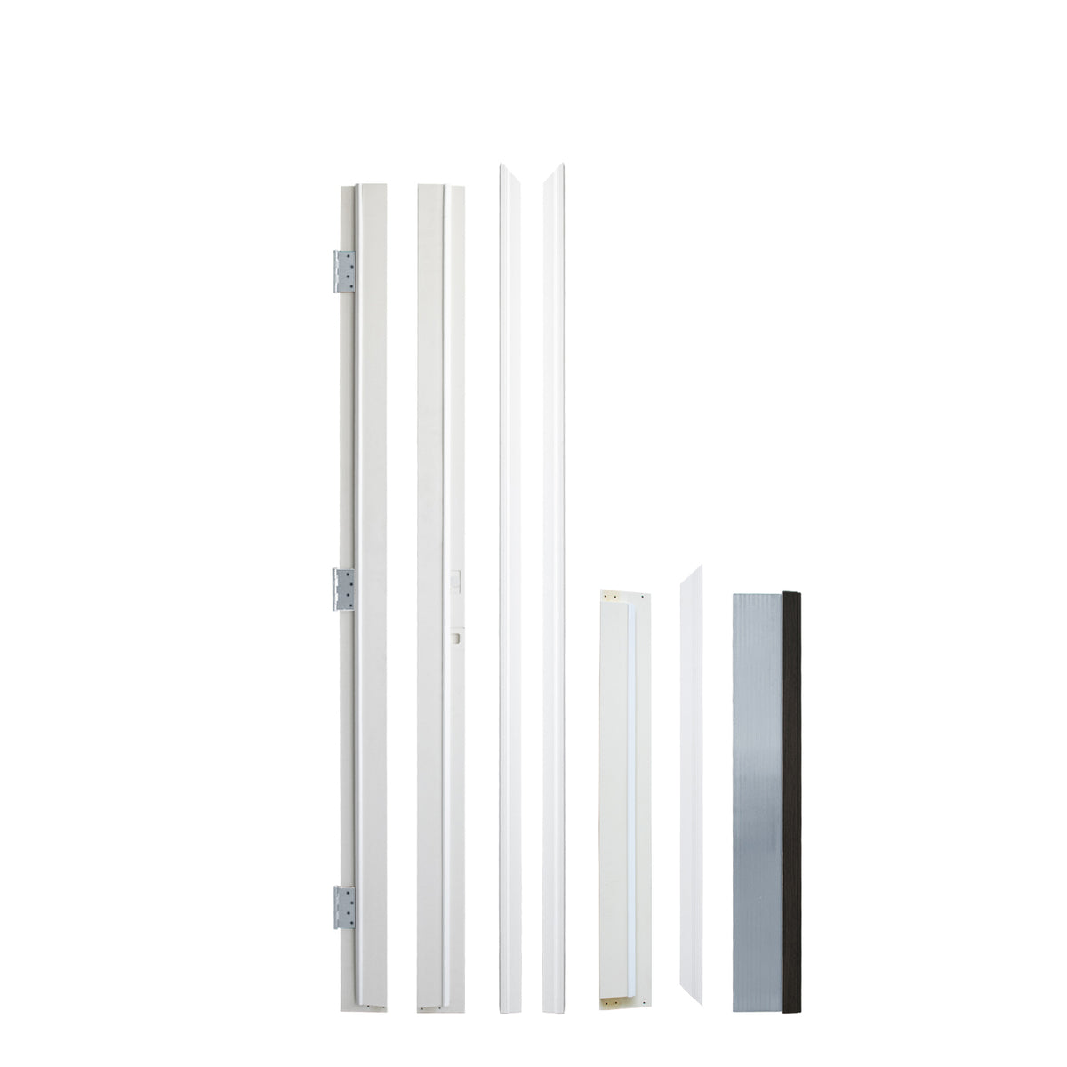 Dexmalle 36 x 80 Inch FRP Entry Door with Frosted Glass - Contemporary Style for Home's Front Entrance