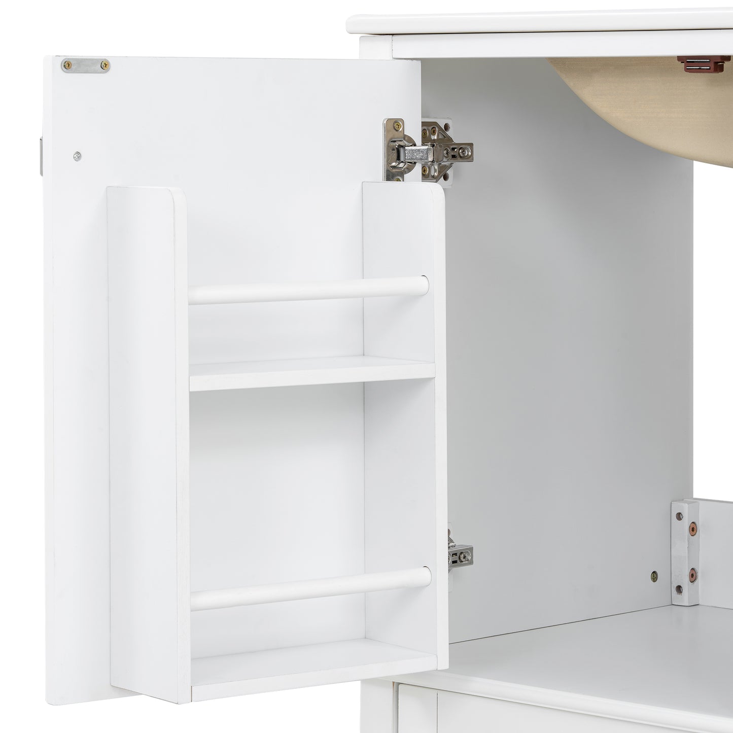 Dexmalle 30-in White Modern Freestanding Single Sink Bathroom Vanity with Ceramic Sink