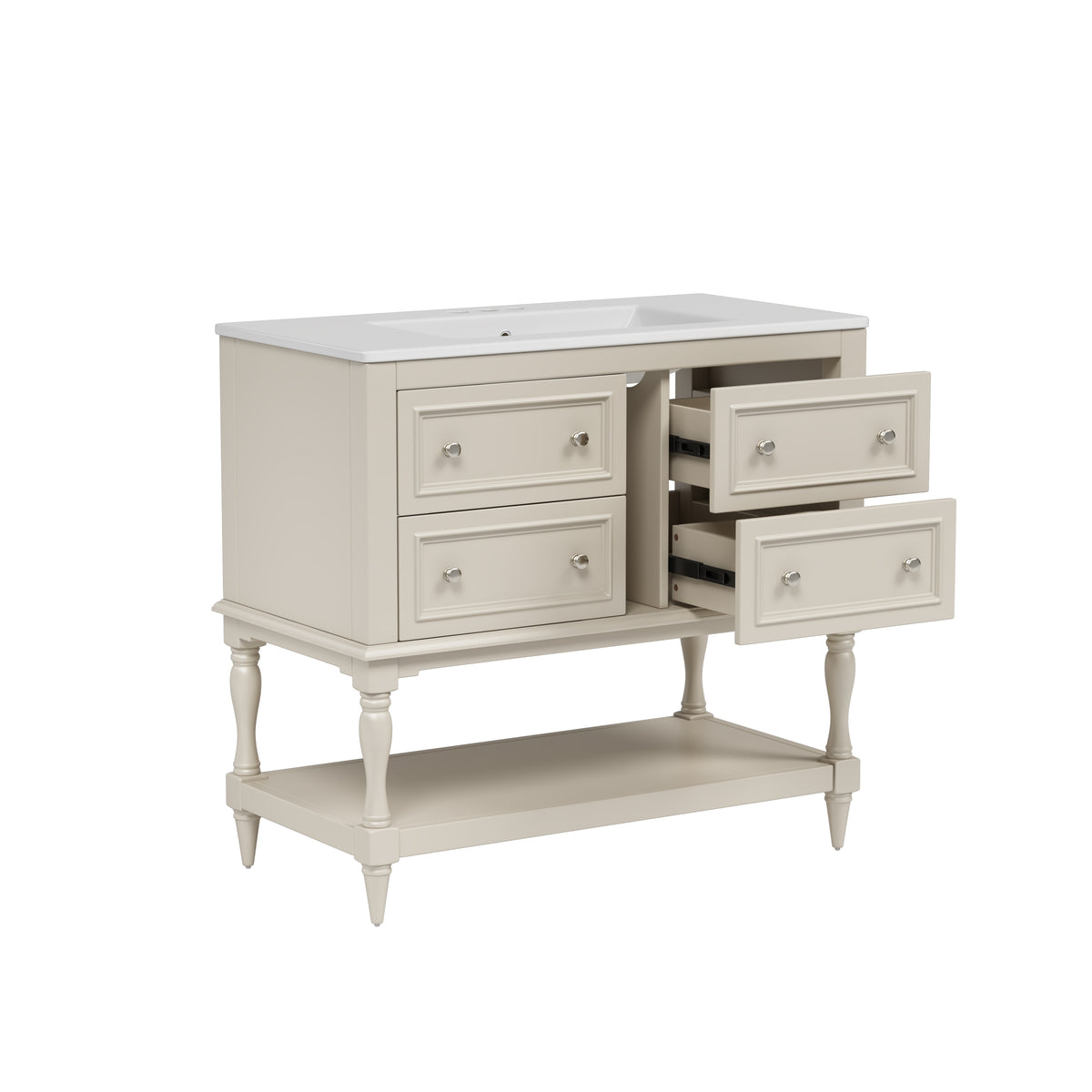 Dexmalle 36" Bathroom Vanity Cabinet with Sink Combo Set