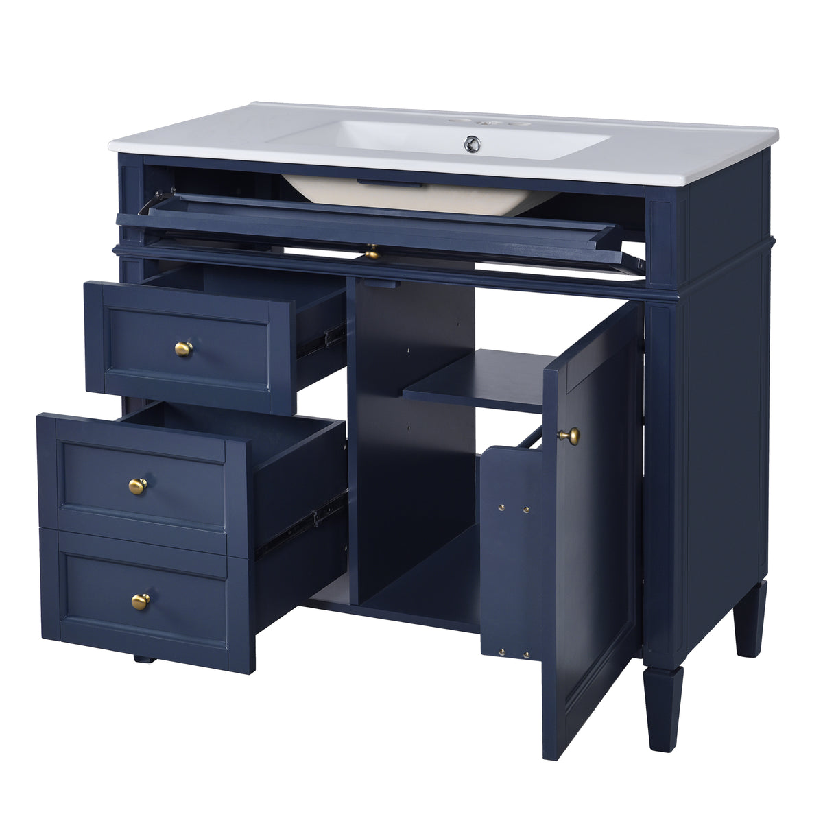 Dexmalle 36'' Bathroom Vanity with Top Sink