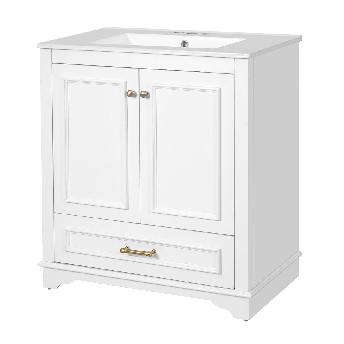 Dexmalle 30" Luxurious Bathroom Vanity with Ceramic Sink