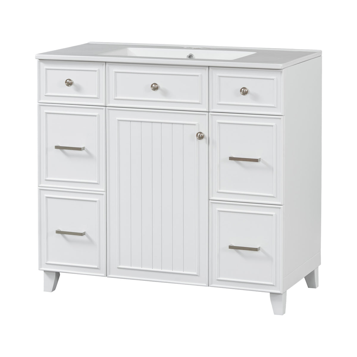 Dexmalle 36" Bathroom Vanity with Ceramic Sink