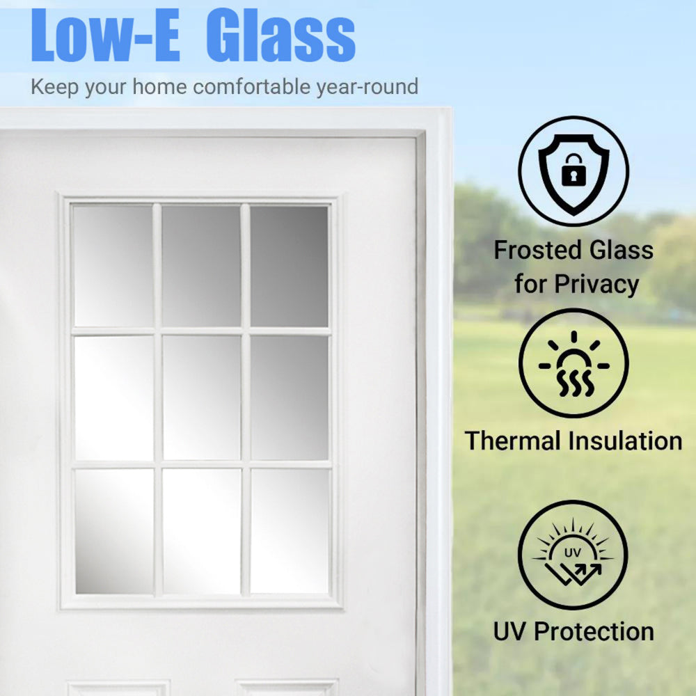 Dexmalle Right Hand Inswing 36 x 80 Fiberglass Entry Door