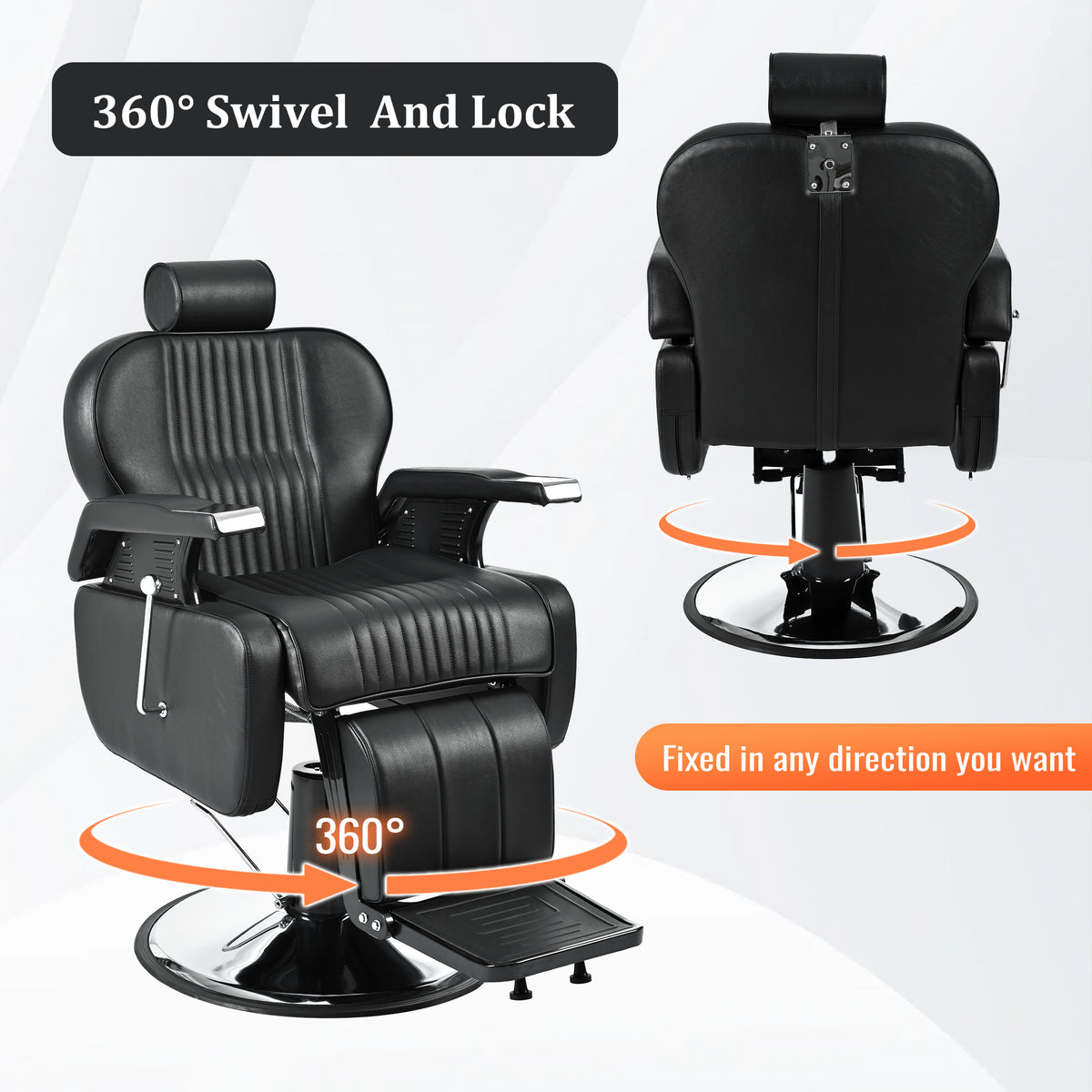 Dexmalle Heavy Duty Reclining Barber Chair