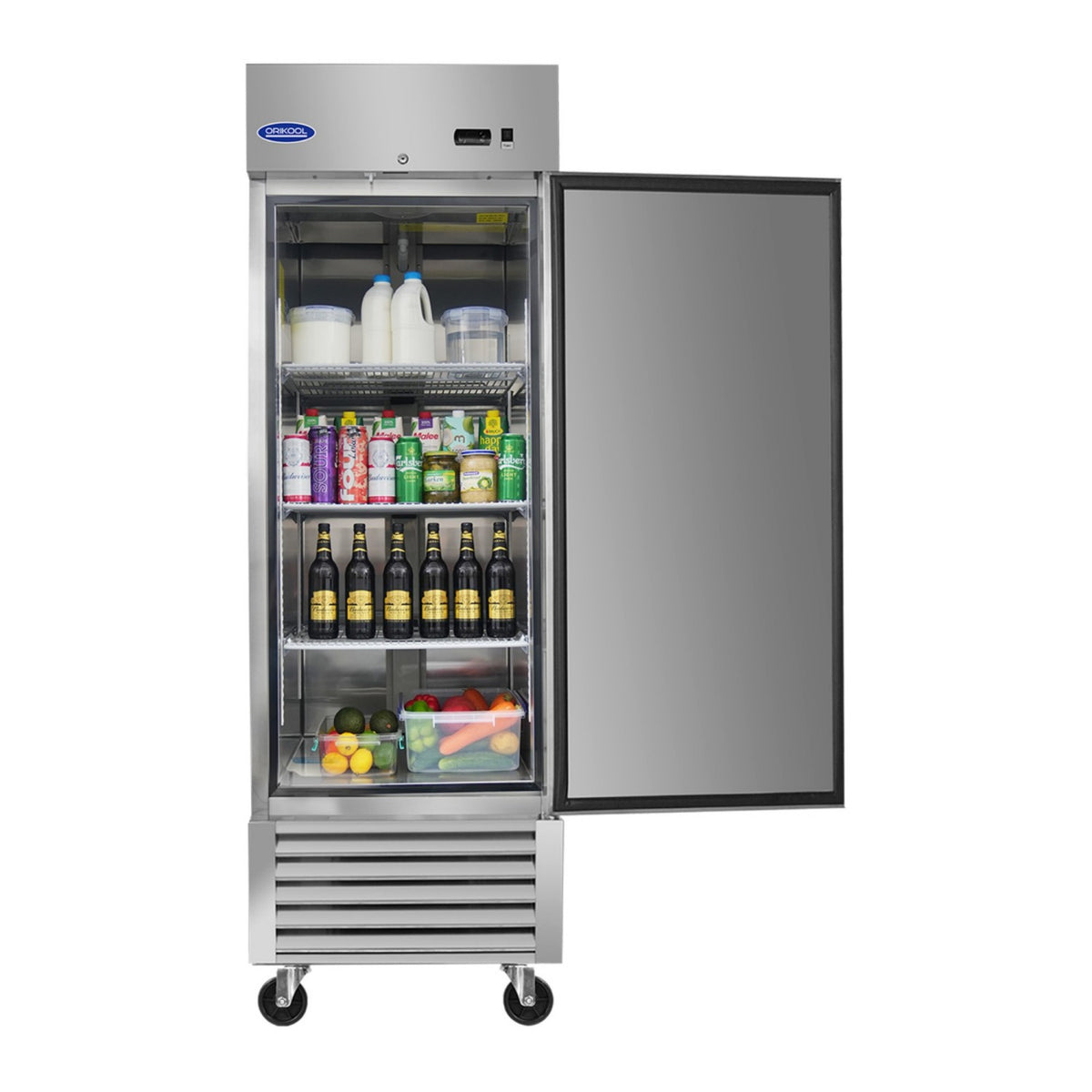 Dexmalle 27" Commercial Refrigerator 23 Cu.ft with 1 Solid Door Reach-In Refrigerators