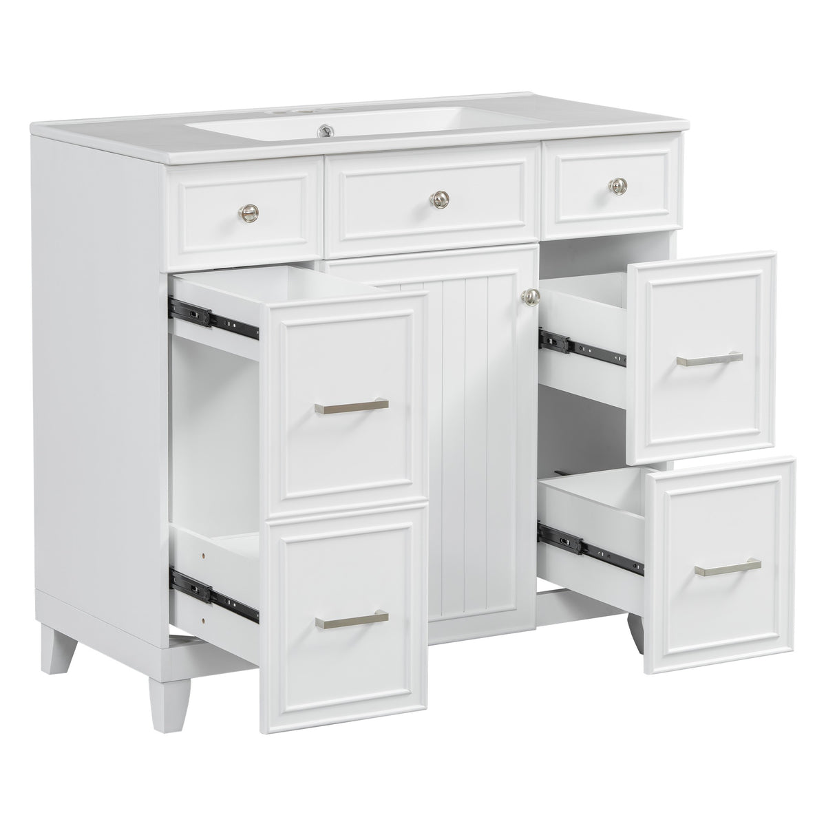 Dexmalle 36" Bathroom Vanity with Ceramic Sink