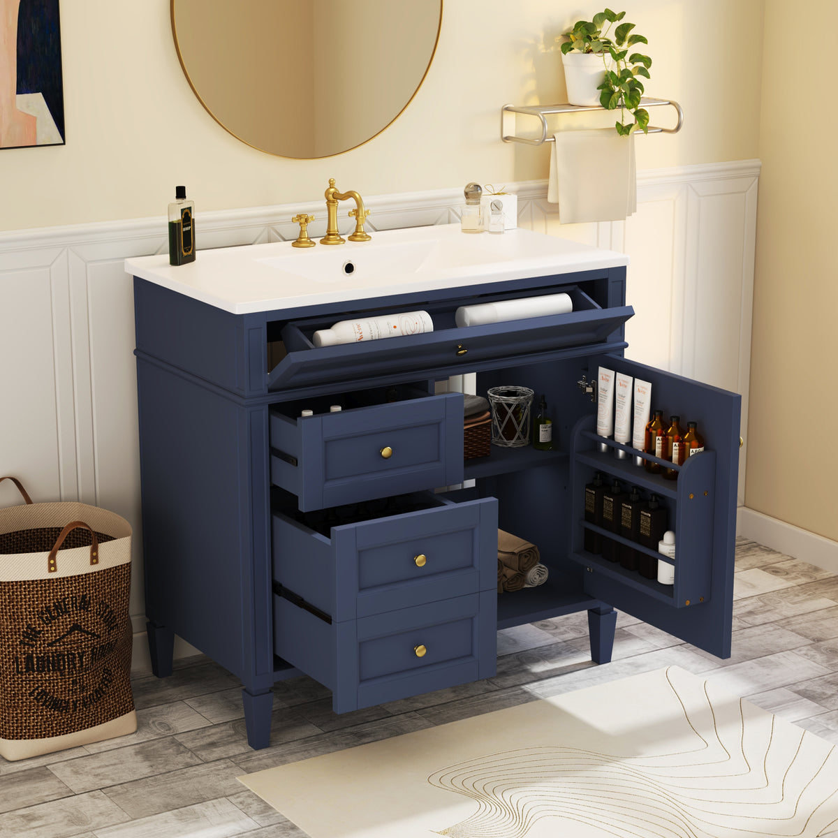 Dexmalle 36'' Bathroom Vanity with Top Sink