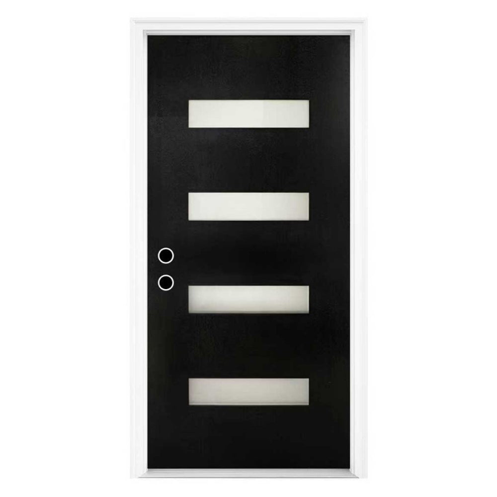 Dexmalle Right Hand 36 x 80 Fiberglass Entry Door with Brickmould