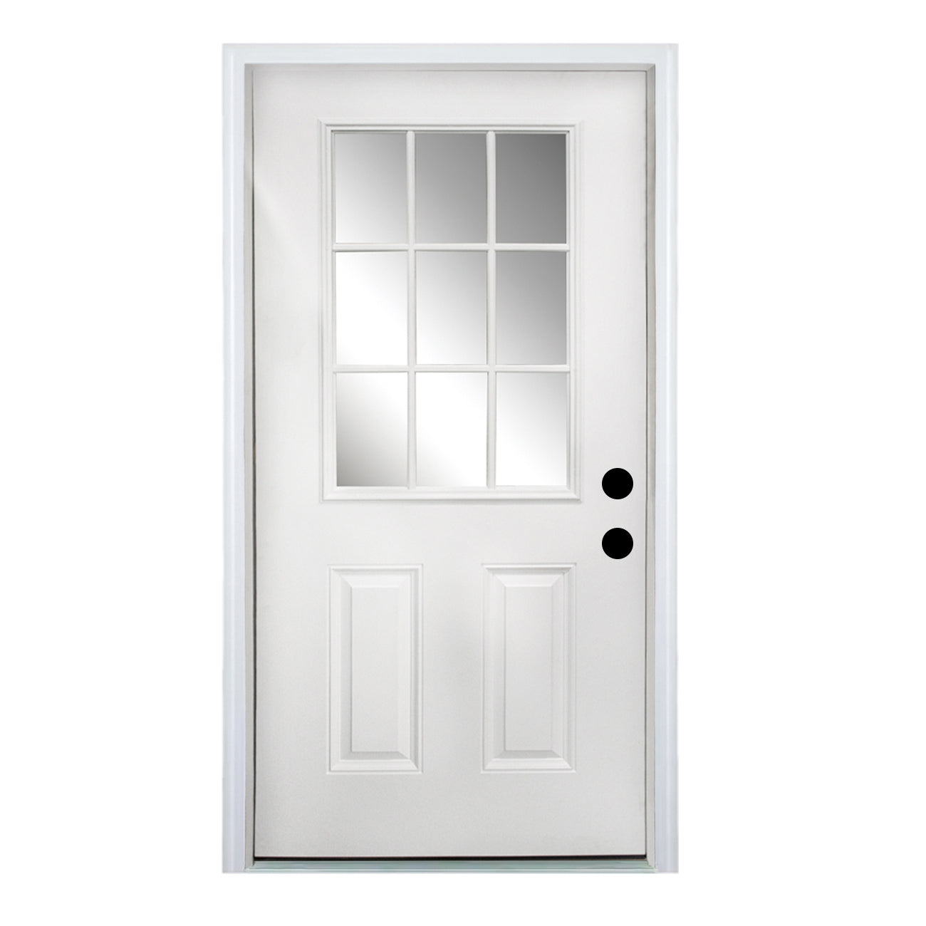 Dexmalle Left Hand Inswing 36 x 80 Fiberglass Entry Door