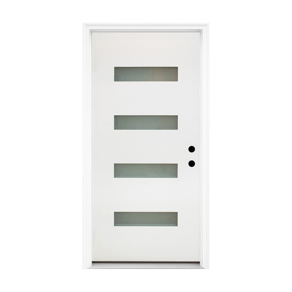 Dexmalle Left Hand Inswing 36 x 80 Fiberglass Entry Door