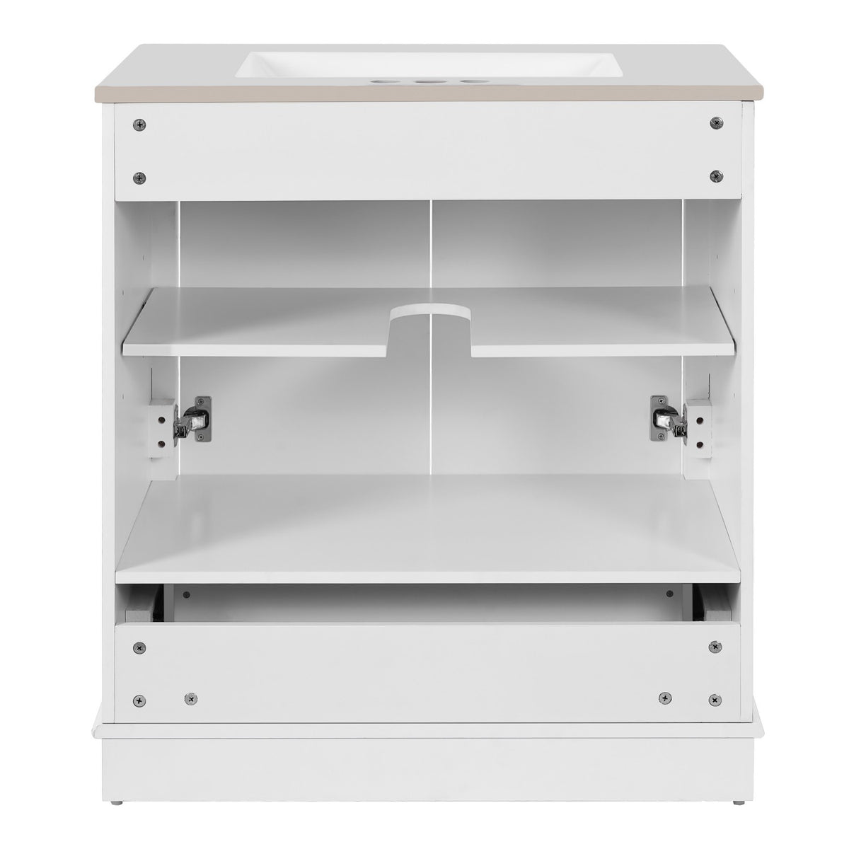 Dexmalle 30" Luxurious Bathroom Vanity with Ceramic Sink