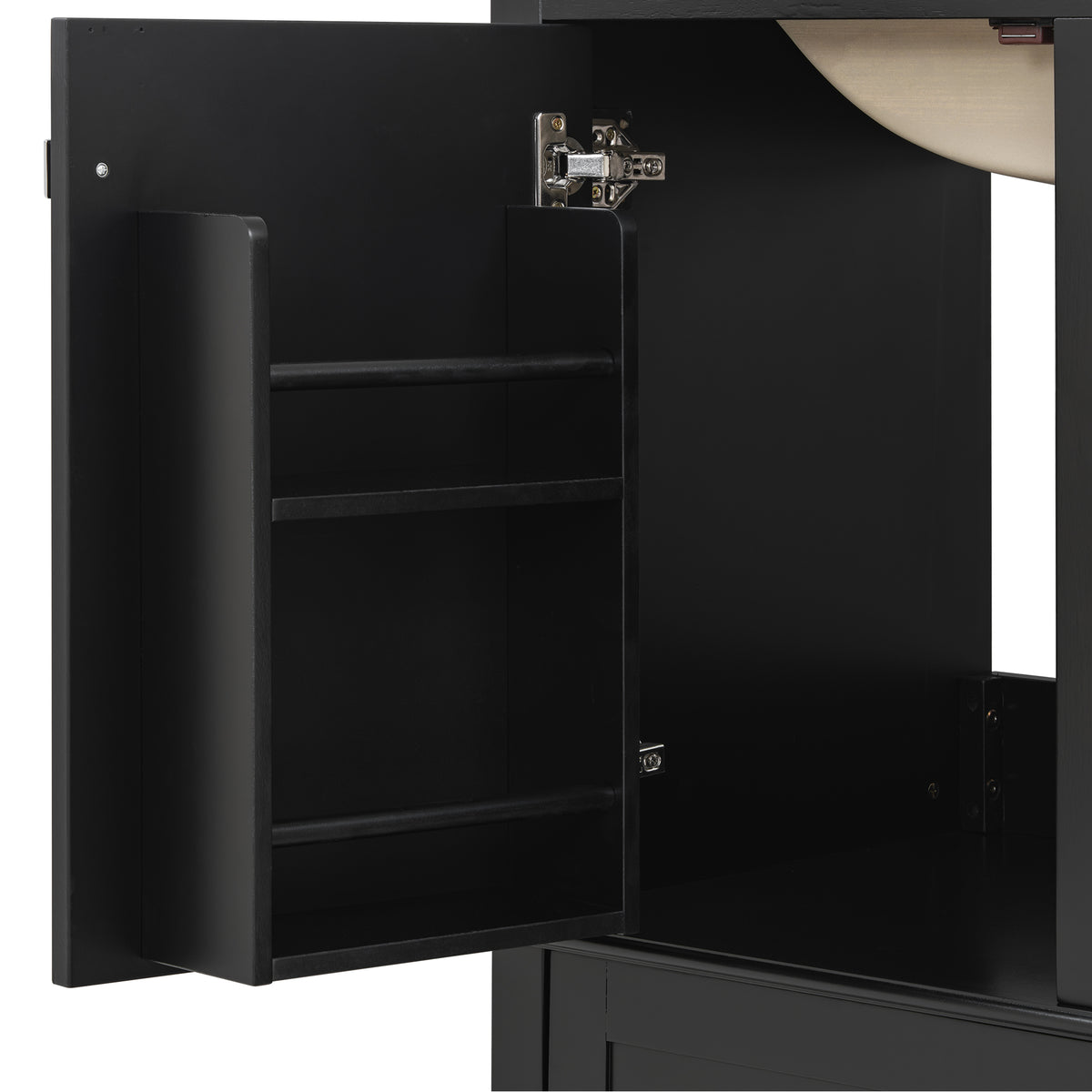 Dexmalle 36" Black Modern Bathroom Cabinet with Sink Combo Set