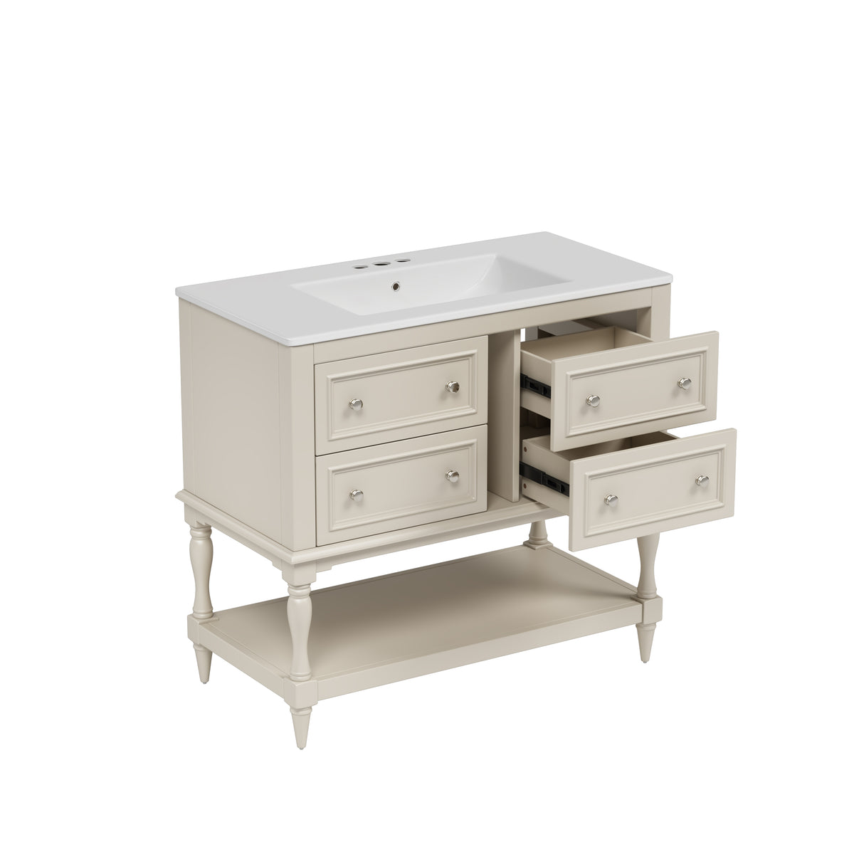 Dexmalle 36" Bathroom Vanity Cabinet with Sink Combo Set