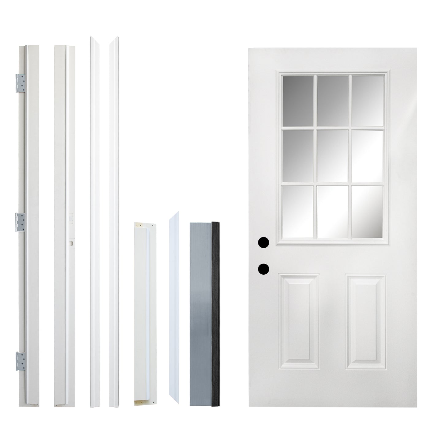 Dexmalle Right Hand Inswing 36 x 80 Fiberglass Entry Door