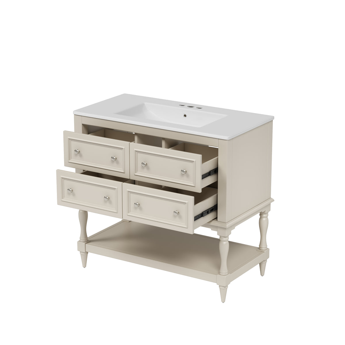 Dexmalle 36" Bathroom Vanity Cabinet with Sink Combo Set