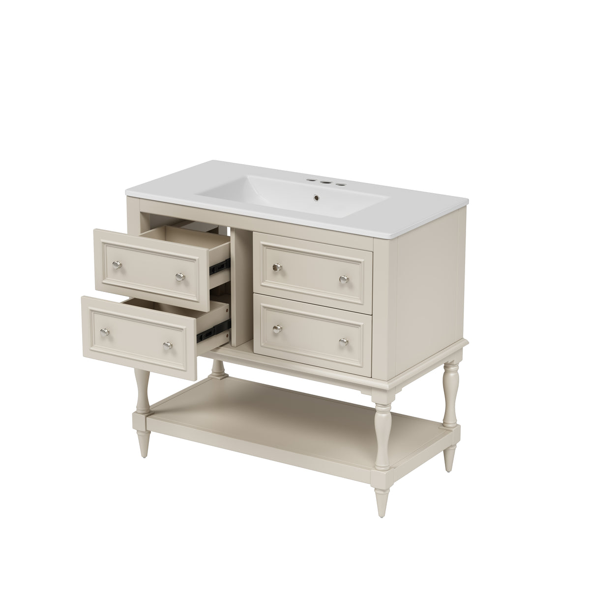 Dexmalle 36" Bathroom Vanity Cabinet with Sink Combo Set
