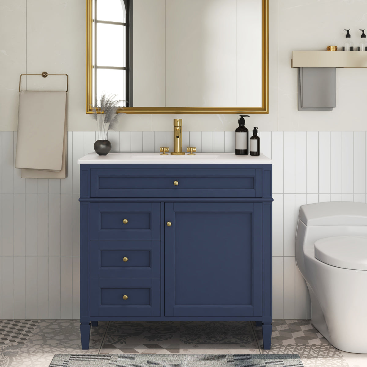 Dexmalle 36'' Bathroom Vanity with Top Sink