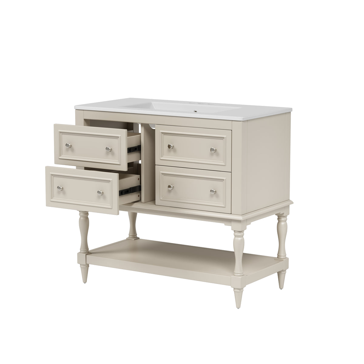 Dexmalle 36" Bathroom Vanity Cabinet with Sink Combo Set
