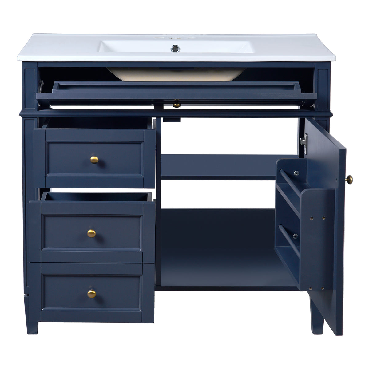 Dexmalle 36'' Bathroom Vanity with Top Sink